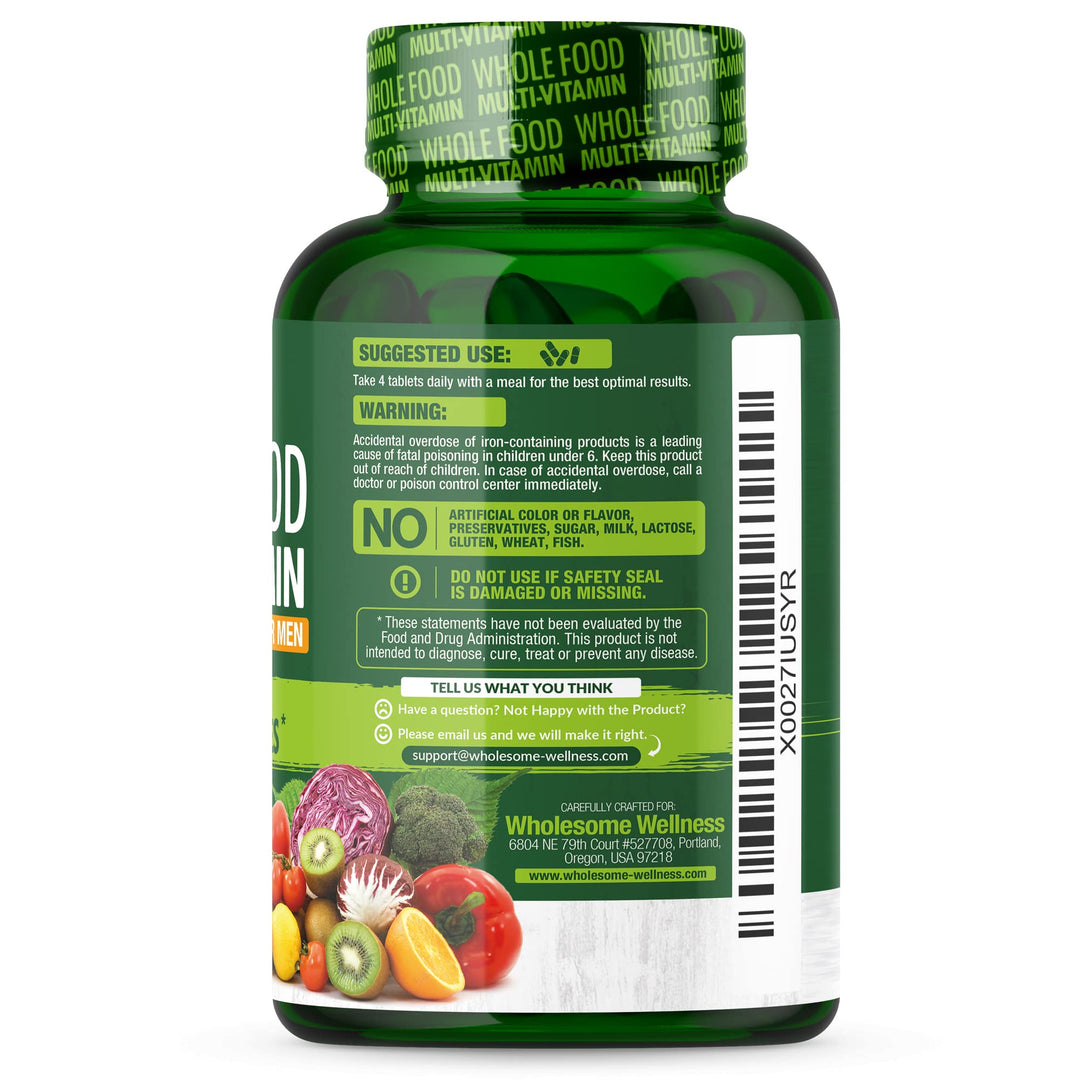 Wholesome Wellness Whole Food Multivitamin, 120 Count
