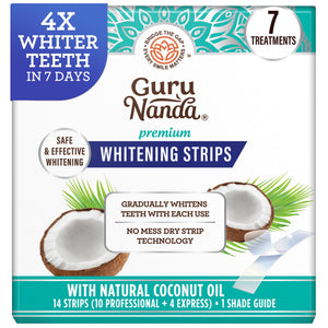 GuruNanda Express Whitening Strips, Clear, 14 Count