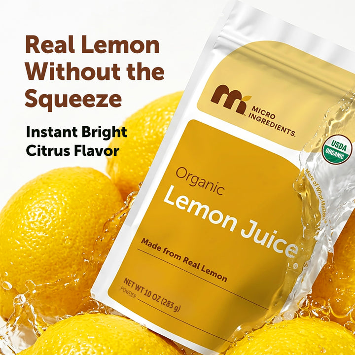 Micro Ingredients Organic Lemon Juice Powder, 10 oz