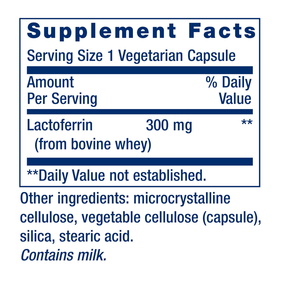 Life Extension Lactoferrin, 300 mg, 60 Count