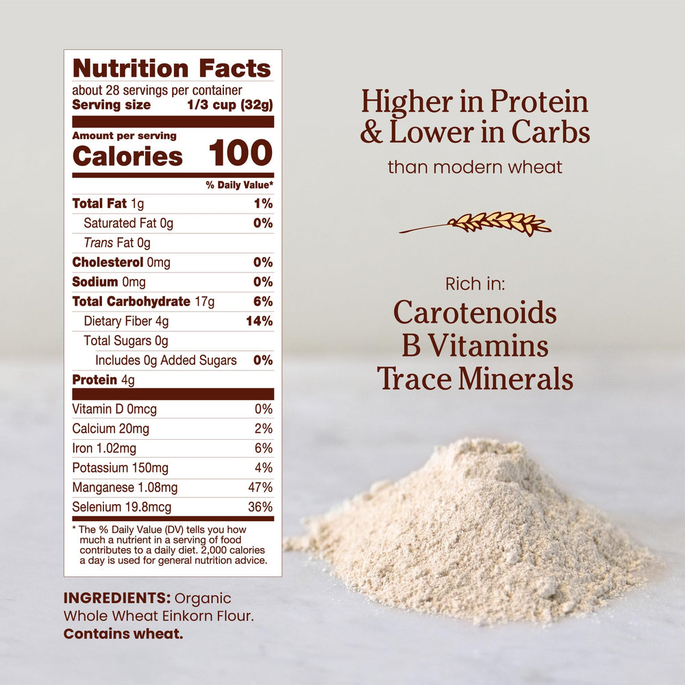 Jovial Organic Einkorn Whole Wheat Flour, 32 oz