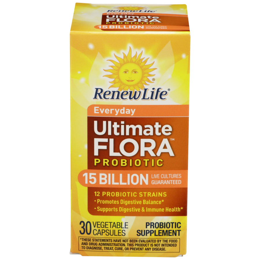 Renew Life Adult Probiotic Ultimate Flora Everyday, 15 Billion, 30 Count