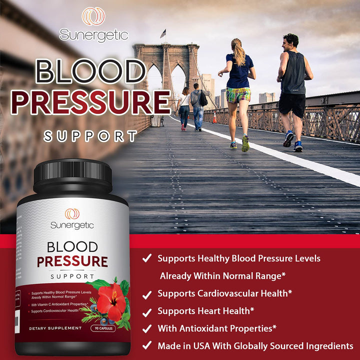 Sunergetic Blood Pressure Support Supplement, 90 Count
