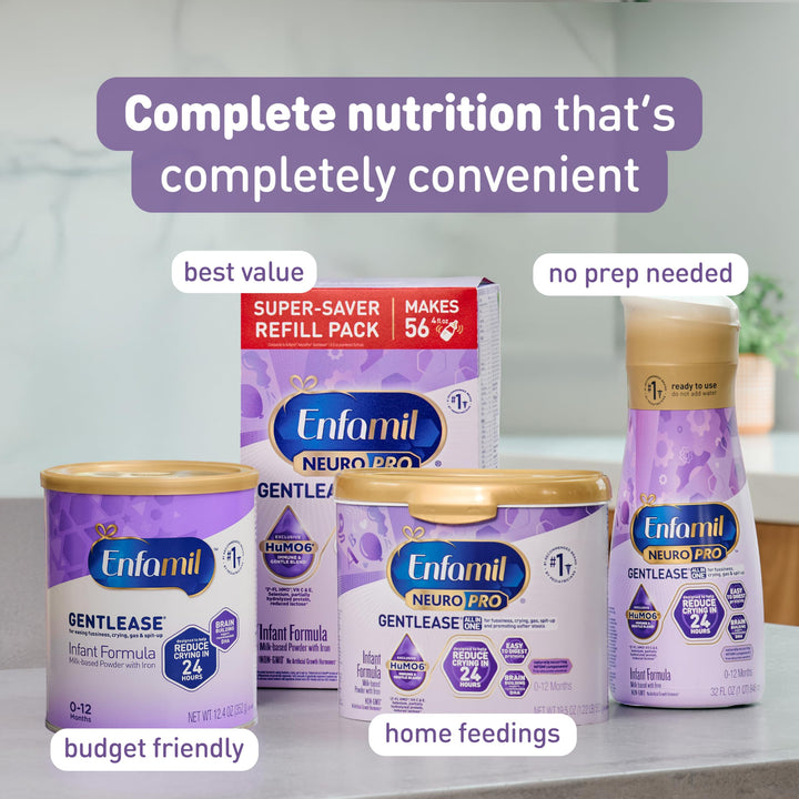 Enfamil Gentlease Baby Formula, Powder, 19.9 oz