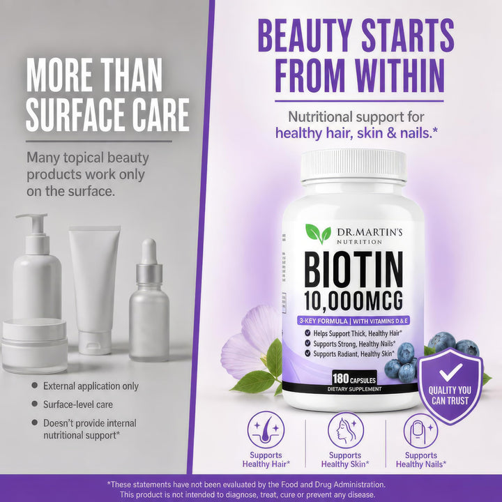 DR. MARTIN'S NUTRITION Biotin, 10000 mcg, 180 Count