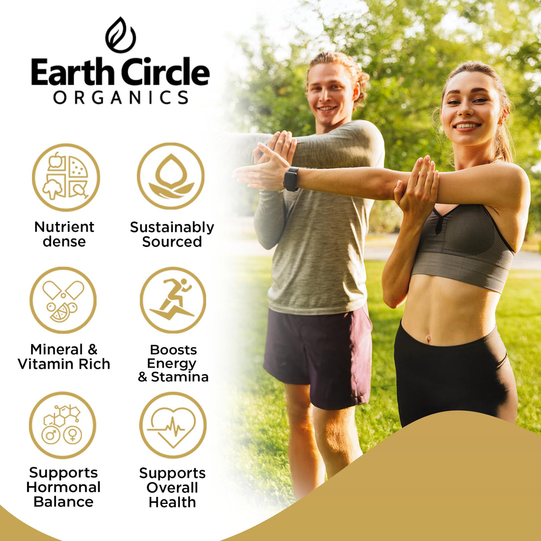 Earth Circle Organics Maca Powder, Yellow, 8 oz