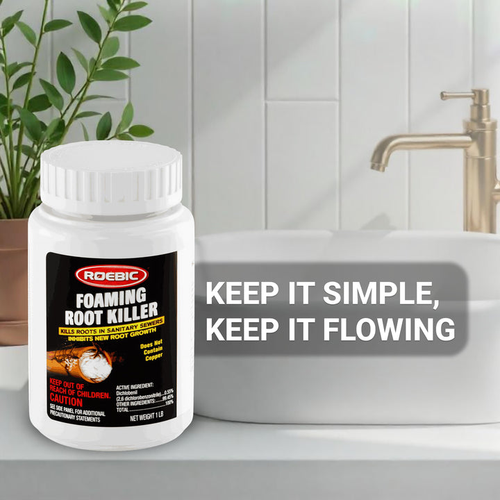Roebic Foaming Tree Root Killer, 1 lb