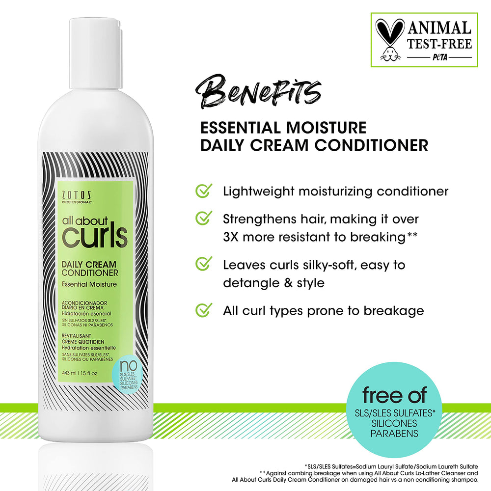 ALL ABOUT CURLS Daily Cream Conditioner, 15 fl oz