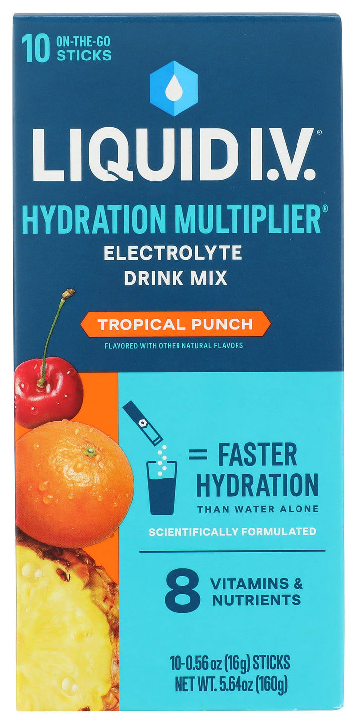 Liquid I.V. Hydration Multiplier Drink Mix, Tropical Punch, 5.64 oz