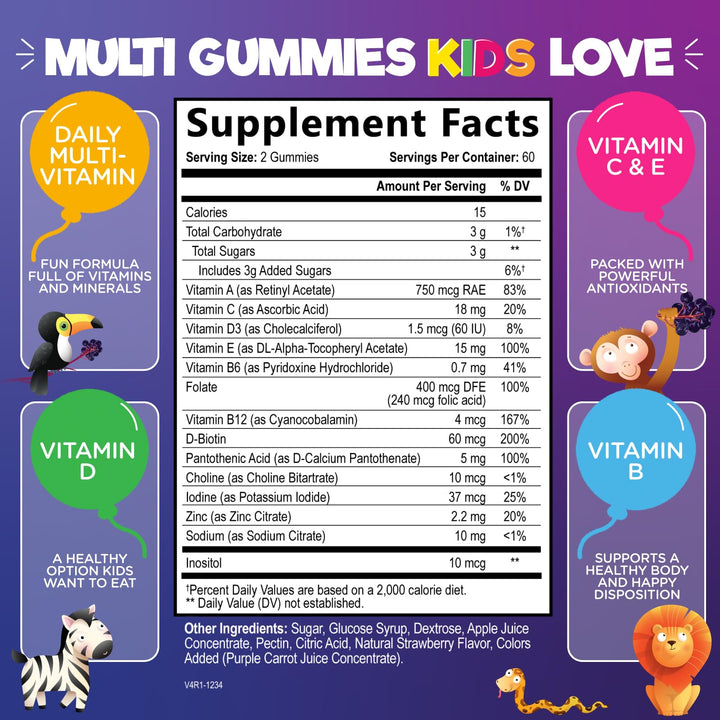 Nature's Nutrition Kids Multivitamin Gummies