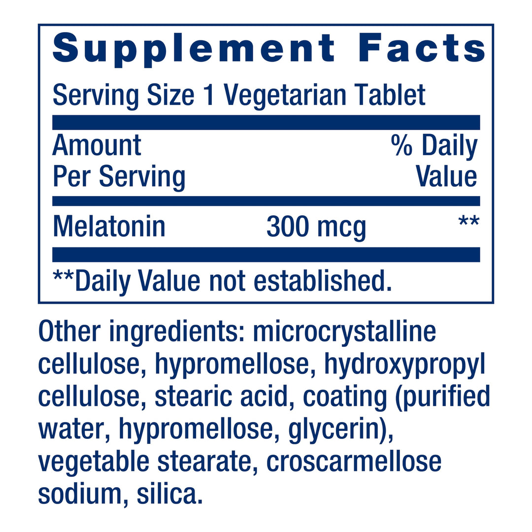 Life Extension Melatonin, 300 mcg, 100 Count