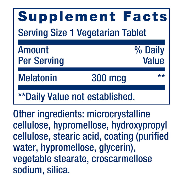 Life Extension Melatonin, 300 mcg, 100 Count