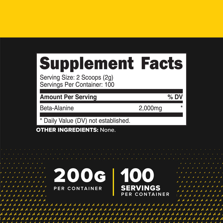 Primaforce Beta Alanine Powder, Unflavored, 200 g