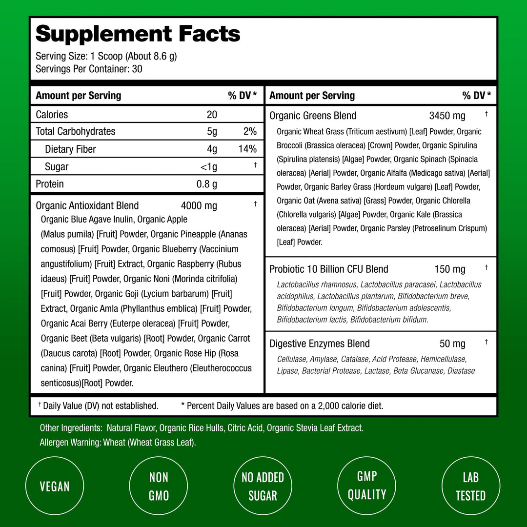 NutraChamps Superfood Greens Powder