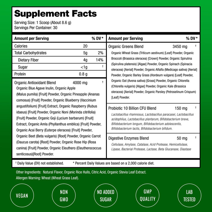 NutraChamps Superfood Greens Powder