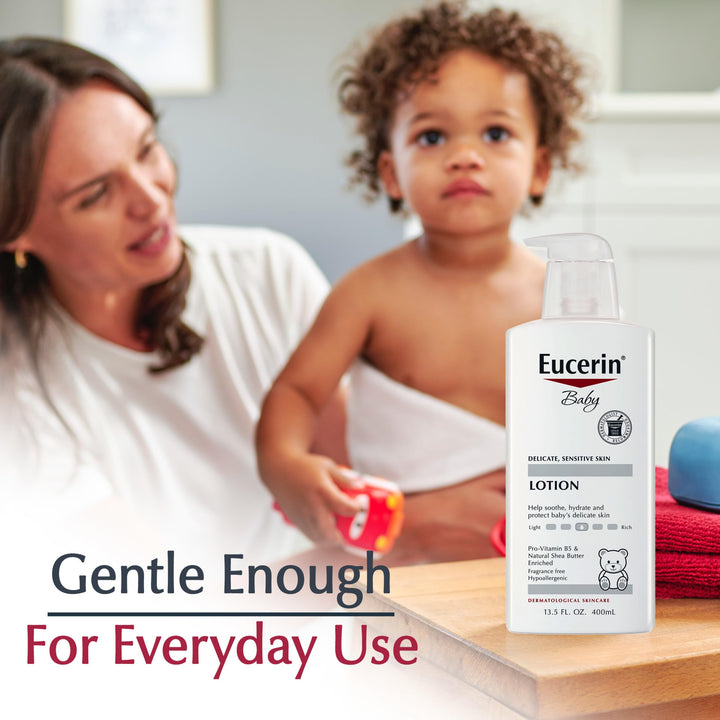 Eucerin Baby Body Lotion, Fragrance Free, 13.5 fl oz