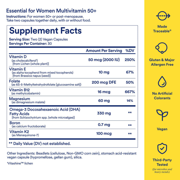 Ritual Multivitamin For Women 50+, Mint, 60 Count