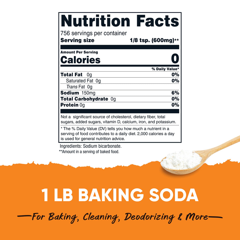 Nutricost Pantry Baking Soda, 1 lb