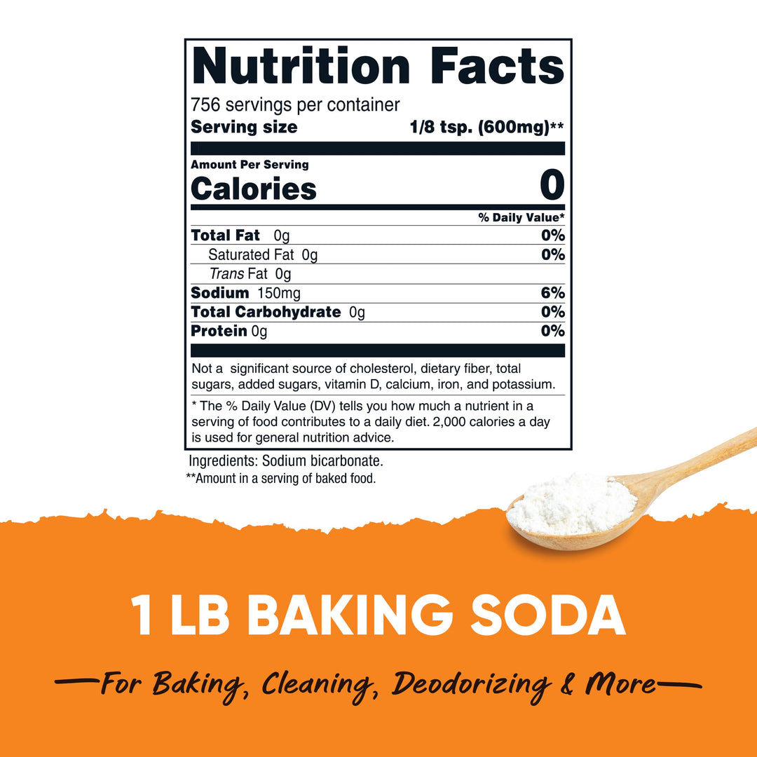 Nutricost Pantry Baking Soda, 1 lb