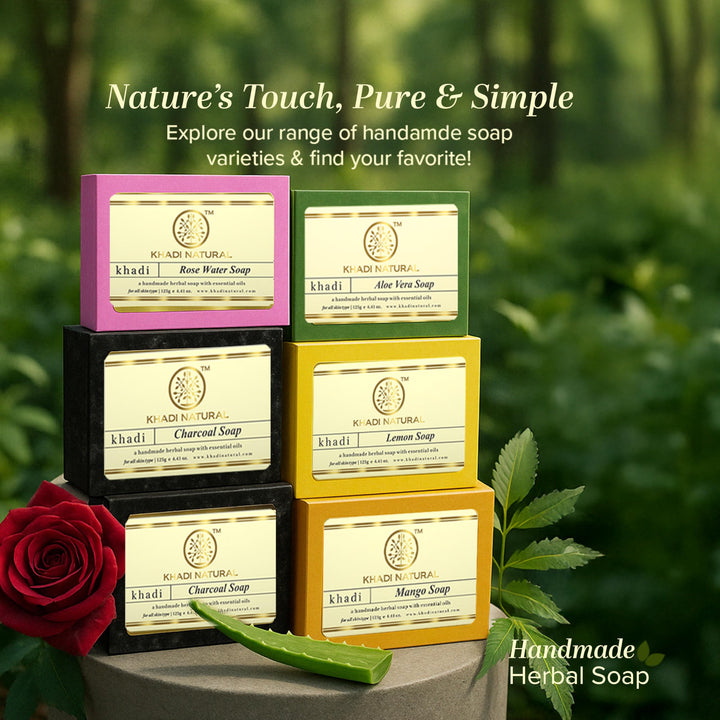 Khadi Natural Herbal Soap Gift Set, Pack of 10