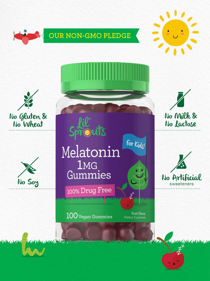 Carlyle Melatonin Gummies, Fruit, 1 mg, 100 Count