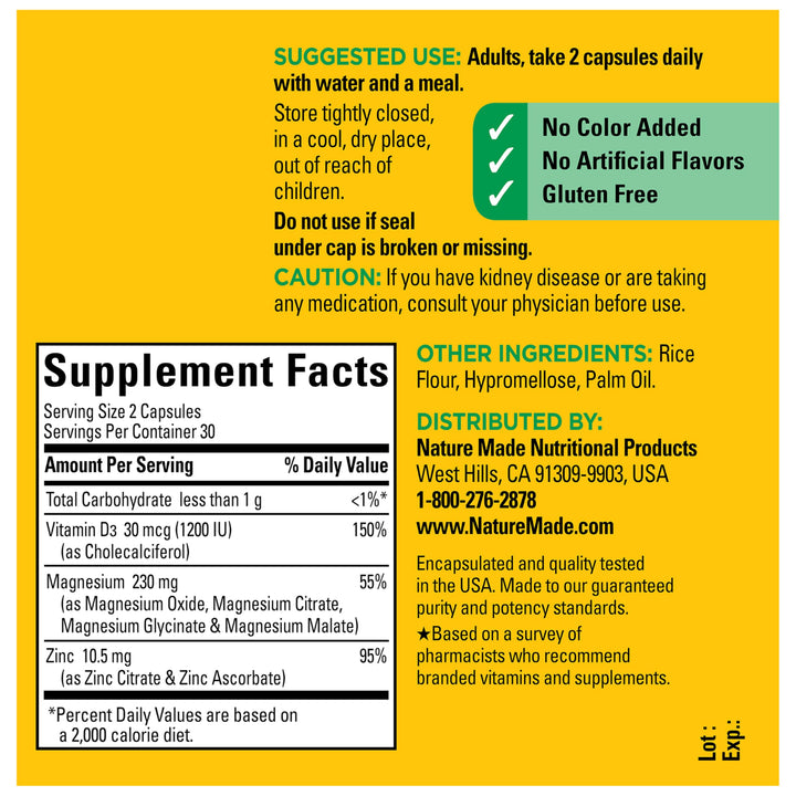 Nature Made Magnesium Complex, 60 Count