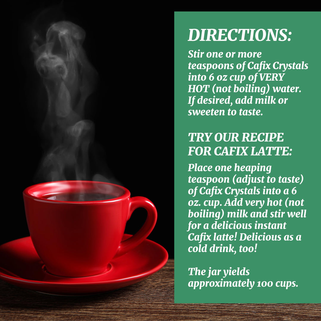 Cafix Instant Chicory Coffee Substitute, Caffeine Free, 7.05 oz