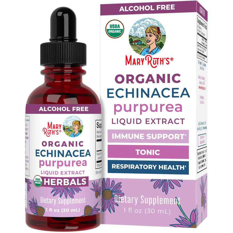 MARYRUTH'S Organic Echinacea Purpurea Liquid, Sugar Free, 1 fl oz