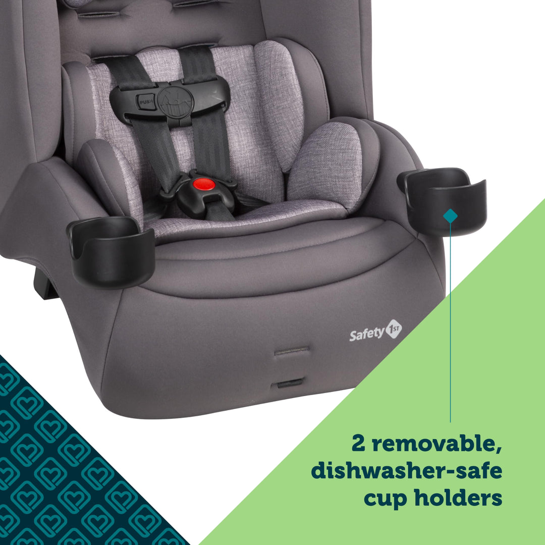 Safety 1st Jive 2-in-1 Convertible Car Seat, Black Fox