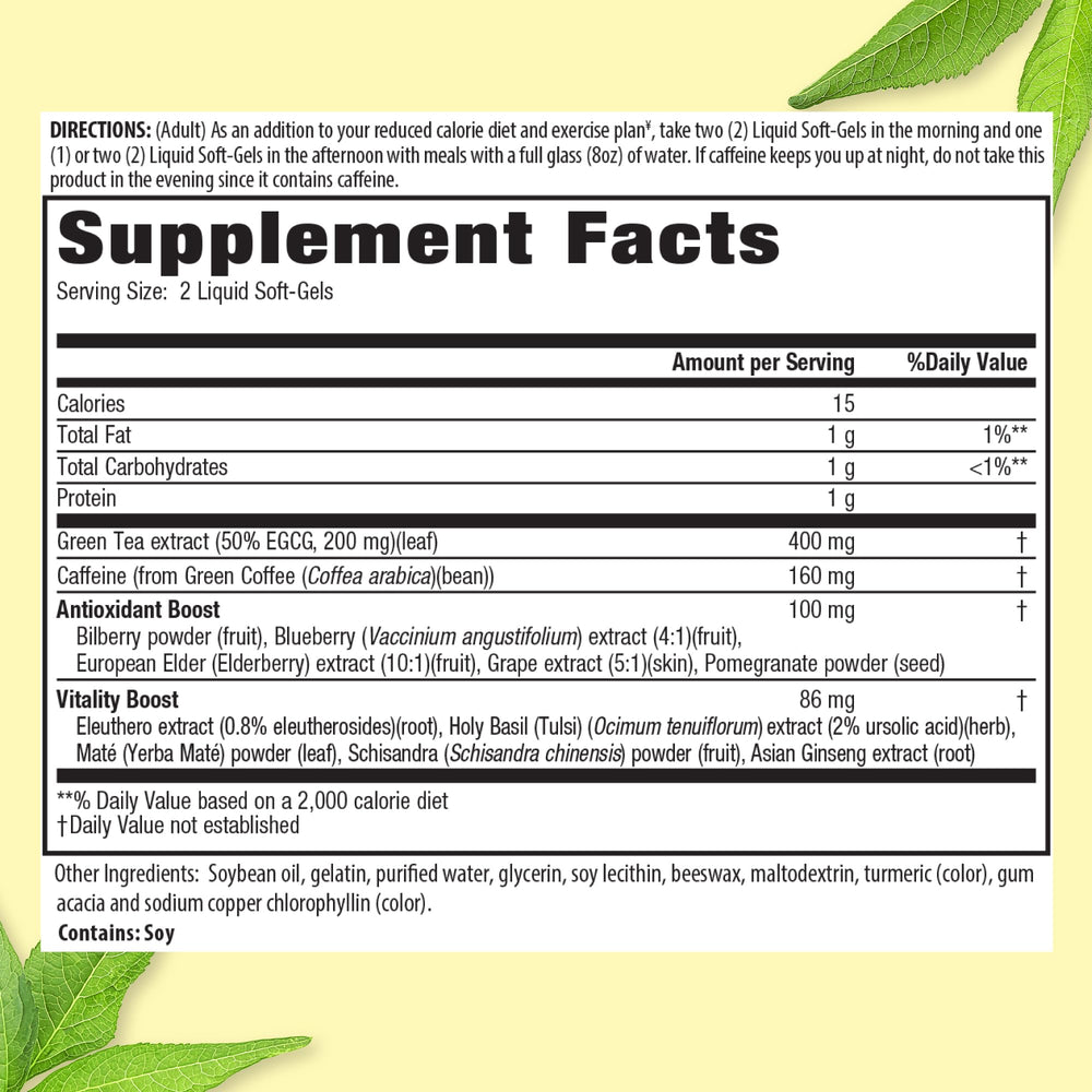 Irwin Naturals Green Tea Fat Burner, 30 Count