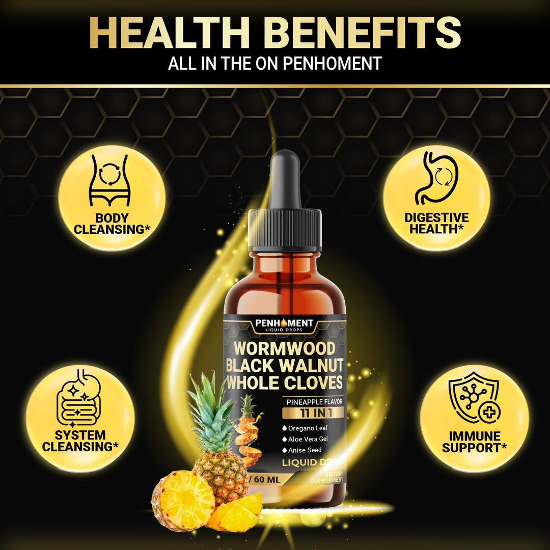 Penhoment Liquid Wormwood Drops, Pineapple Flavor, 2 fl oz