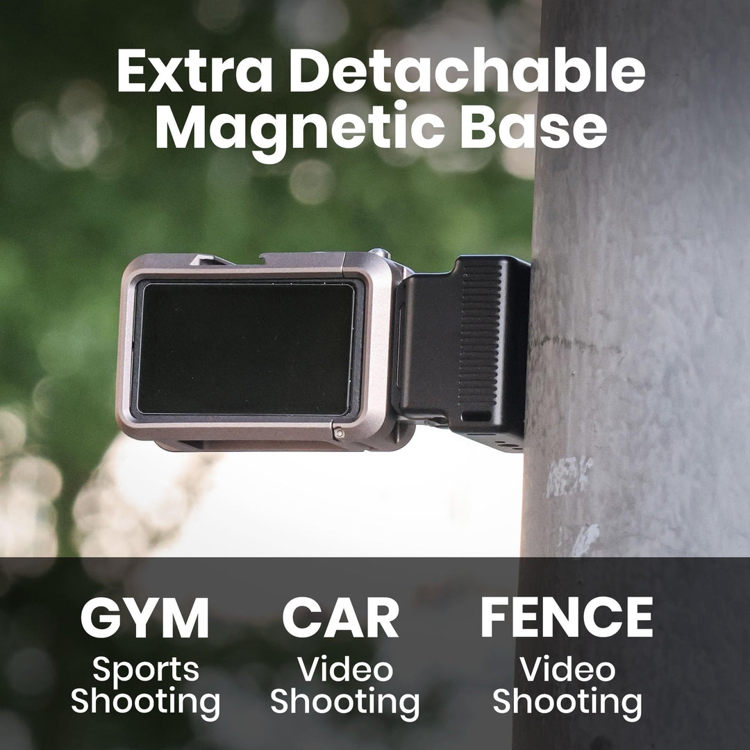ROZOER Magnetic Handle for DJI Osmo Action, Aluminum Alloy