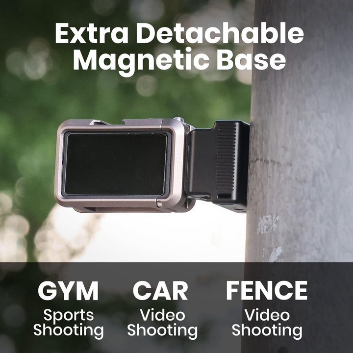 ROZOER Magnetic Handle for DJI Osmo Action, Aluminum Alloy