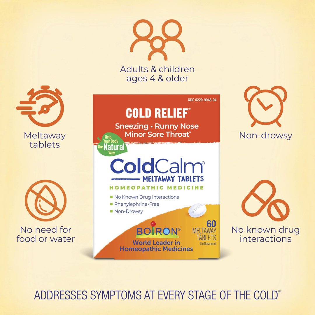 Boiron Coldcalm Tablets, 60 Count