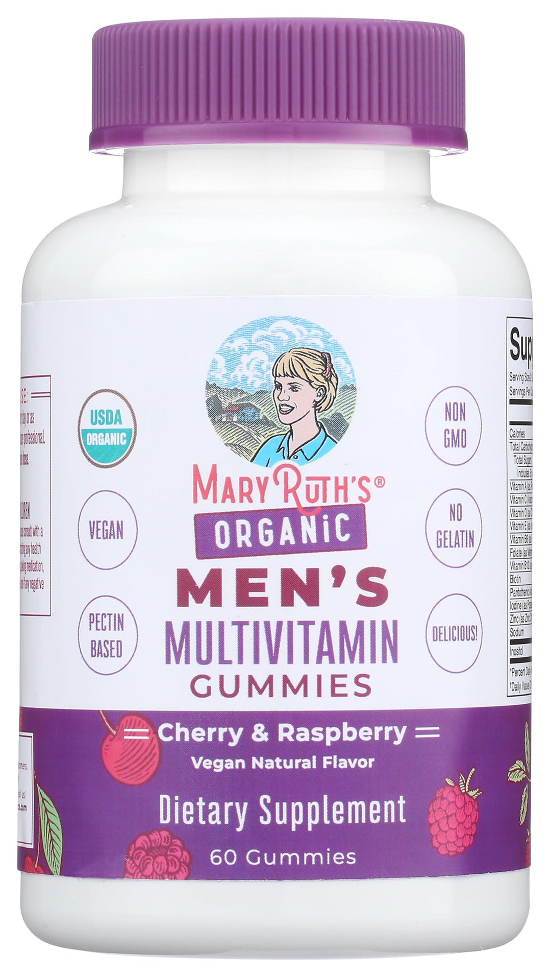MARYRUTH'S Organic Men's Multivitamin Gummies, 60 Count
