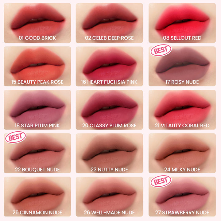 Peripera Ink the Velvet Lip Tint, 002 Celeb Deep Rose