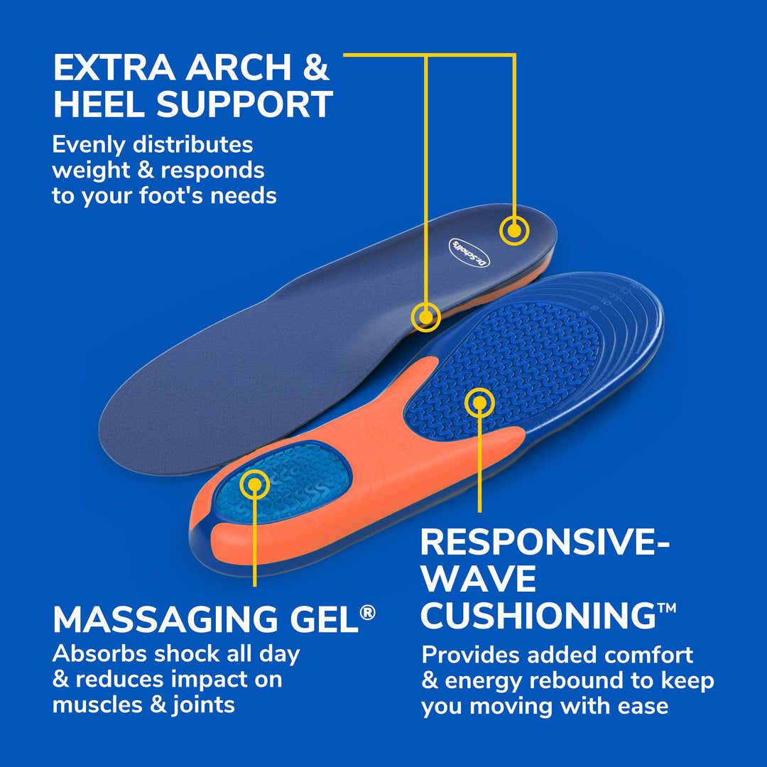 Dr. Scholl's Extra Comfort Support Insoles, Men, 1 Pair