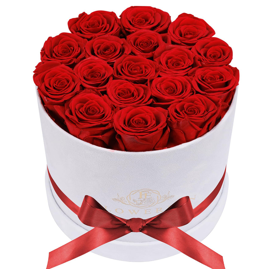 Prifroti Forever Preserved Roses, Red, 17 Count