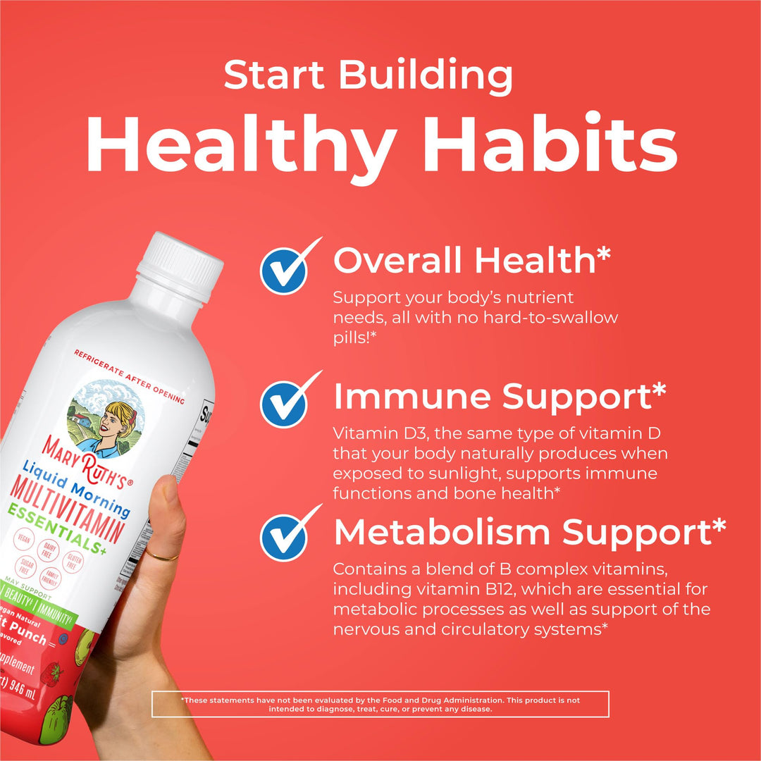 MaryRuth's Liquid Morning Multivitamin Essentials+, 32 fl oz