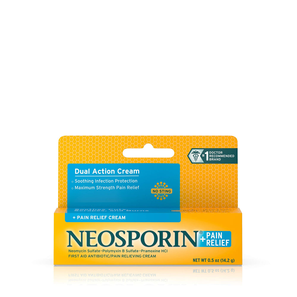 Neosporin + Pain Relief Dual Action Cream, 0.5 oz