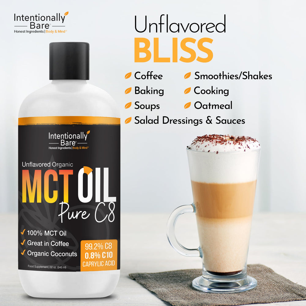 Intentionally Bare C8 MCT Oil, Unflavored, 32 fl oz