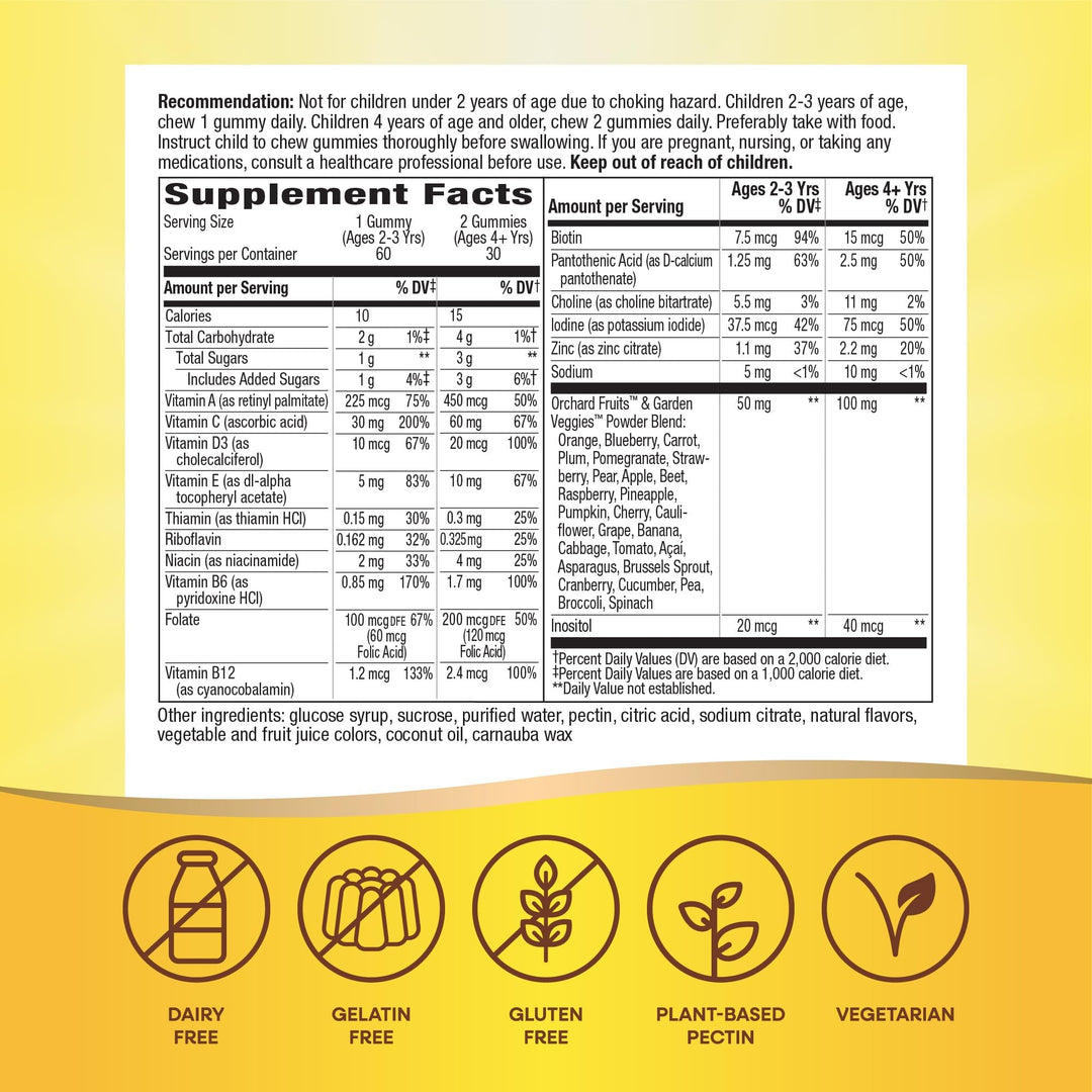 Nature's Way Alive Gummies Children's Multivitamin, 60 Count