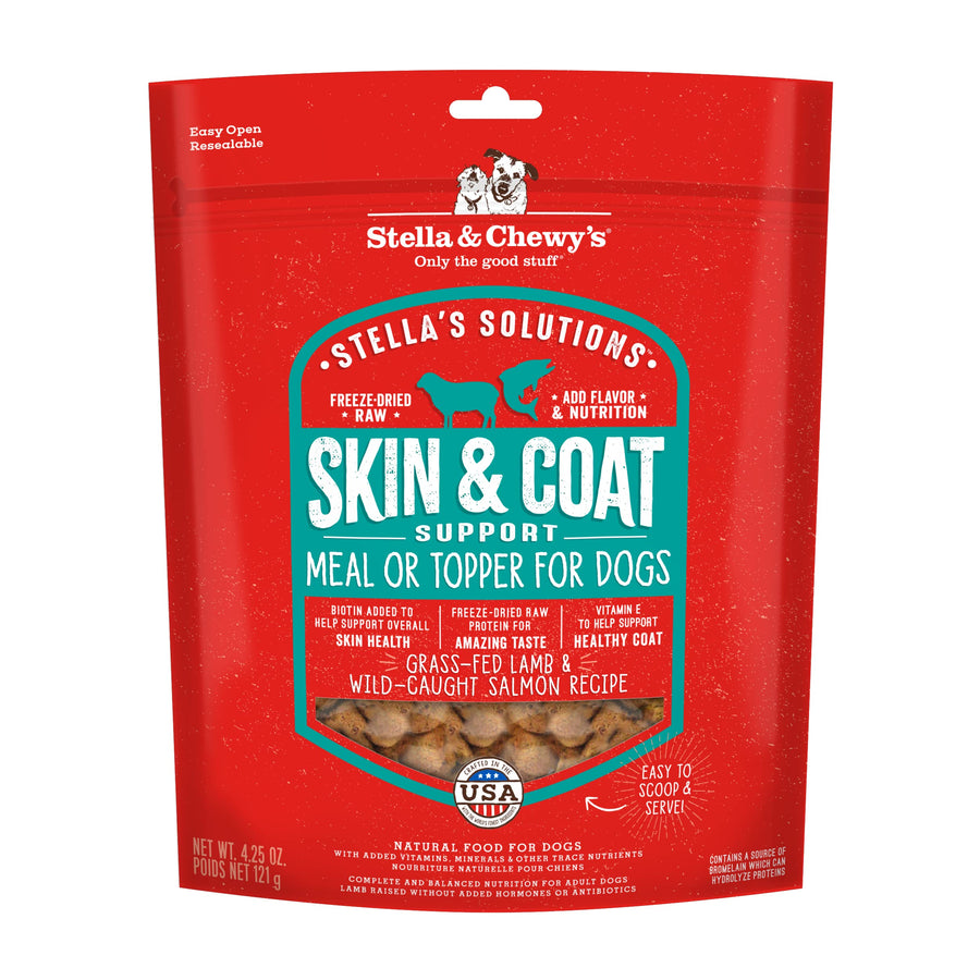 Stella & Chewy's Skin & Coat Boost Dog Food, Grass-Fed Lamb & Wild-Caught Salmon, 4.25 oz
