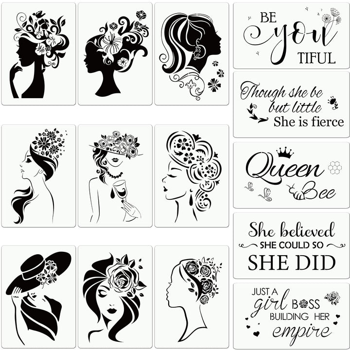 Censen Painting Stencil Set, 14 Count