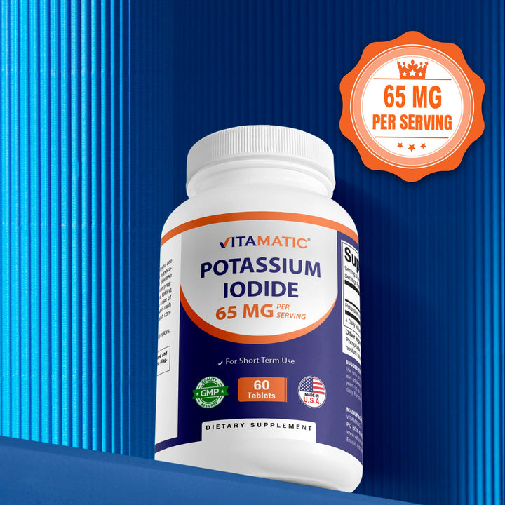 Vitamatic Potassium Iodide 65 mg, 60 Count, Pack of 2