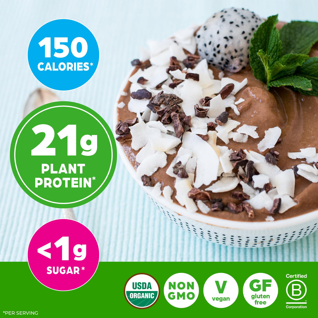 Orgain Organic Vegan Protein Powder, Creamy Chocolate Fudge, 2.03 lb