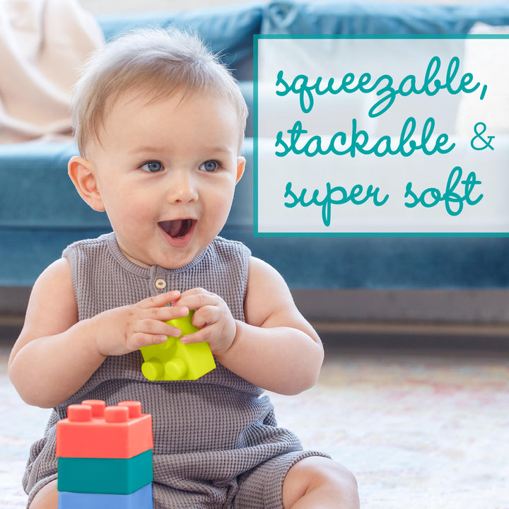 Infantino Super Soft Building Blocks, 12 Count