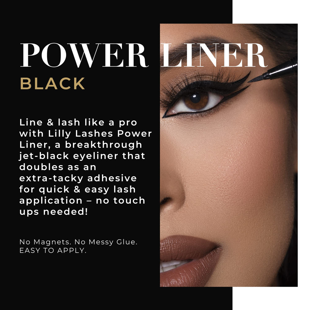 Lilly Lashes Power Liner, Black, 2 Count