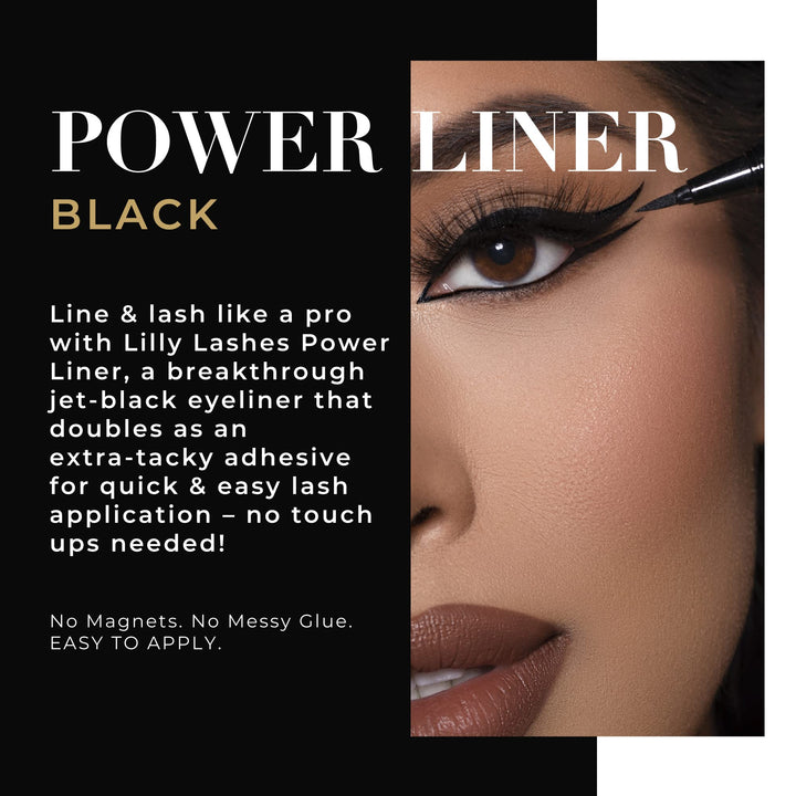 Lilly Lashes Power Liner, Black, 2 Count
