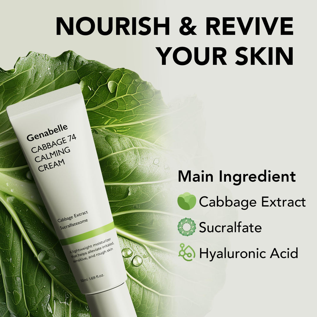 Genabelle Cabbage 74 Calming Cream, 1.69 fl oz